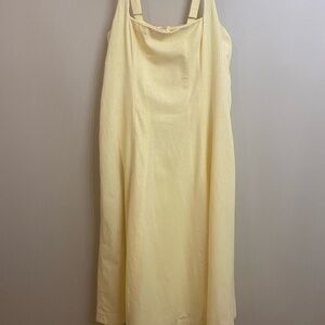 Abercrombie & Fitch Light Yellow Maxi Dress